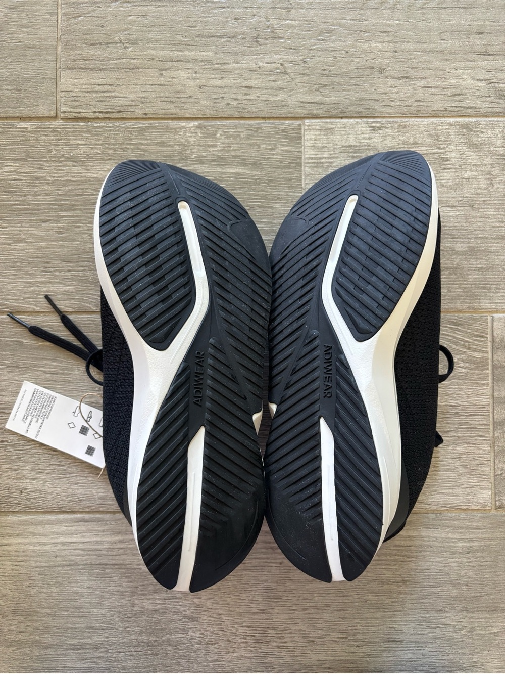 Adidas Men's Black and White Running Shoes Size 8.5 W - Picture 7 of 8
